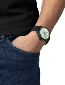 Simulation of the watch Tissot Chrono XL on a wrist