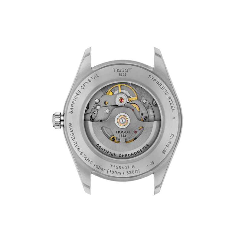 Back view of the watch case Tissot Ballade 39mm