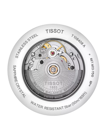 มุมมองด้านหลังของตัวเรือนนาฬิกา Tissot Ballade Powermatic 80 COSC