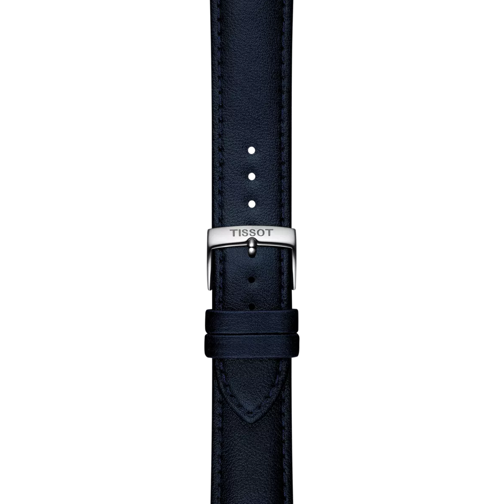 Zoom on Tissot Official Blue Synthetic Strap Lugs 20 mm