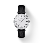 Front view of the watch Tissot Everytime 34mm with shadow