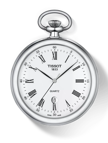 Front view of the watch Tissot Lepine 49mm with shadow