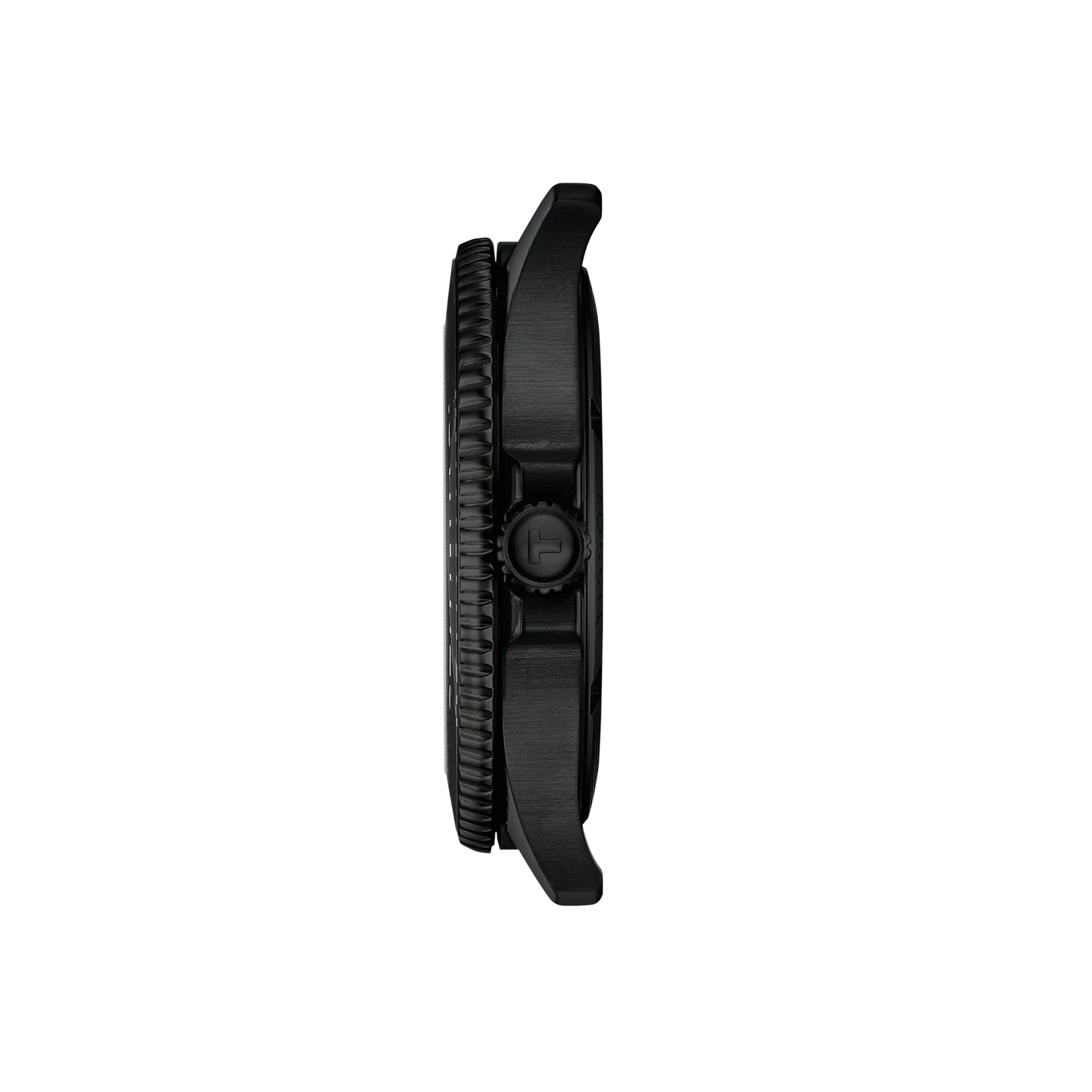 Profile view of the watch case Tissot Seastar 1000 40mm