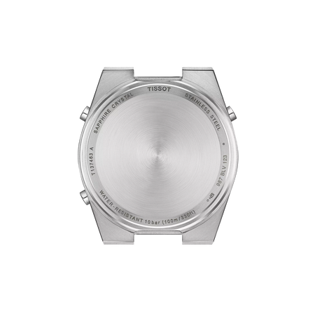 Back view of the watch case Tissot PRX Digital