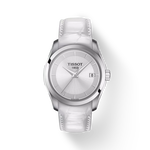 Front view of the watch Tissot Couturier Lady with shadow