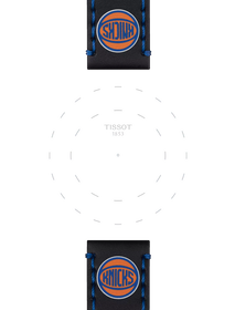 TISSOT NBA ニューヨーク・ニックス 22mmのラグのフォーカス