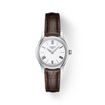 Vue de face de la montre Tissot Tradition 5.5 Lady avec ombre