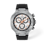 Front view of the watch Tissot T-Race 45mm with shadow