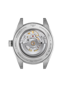 Back view of the watch case Tissot Gentleman 38mm