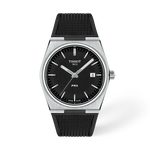 Front view of the watch Tissot PRX 40mm with shadow