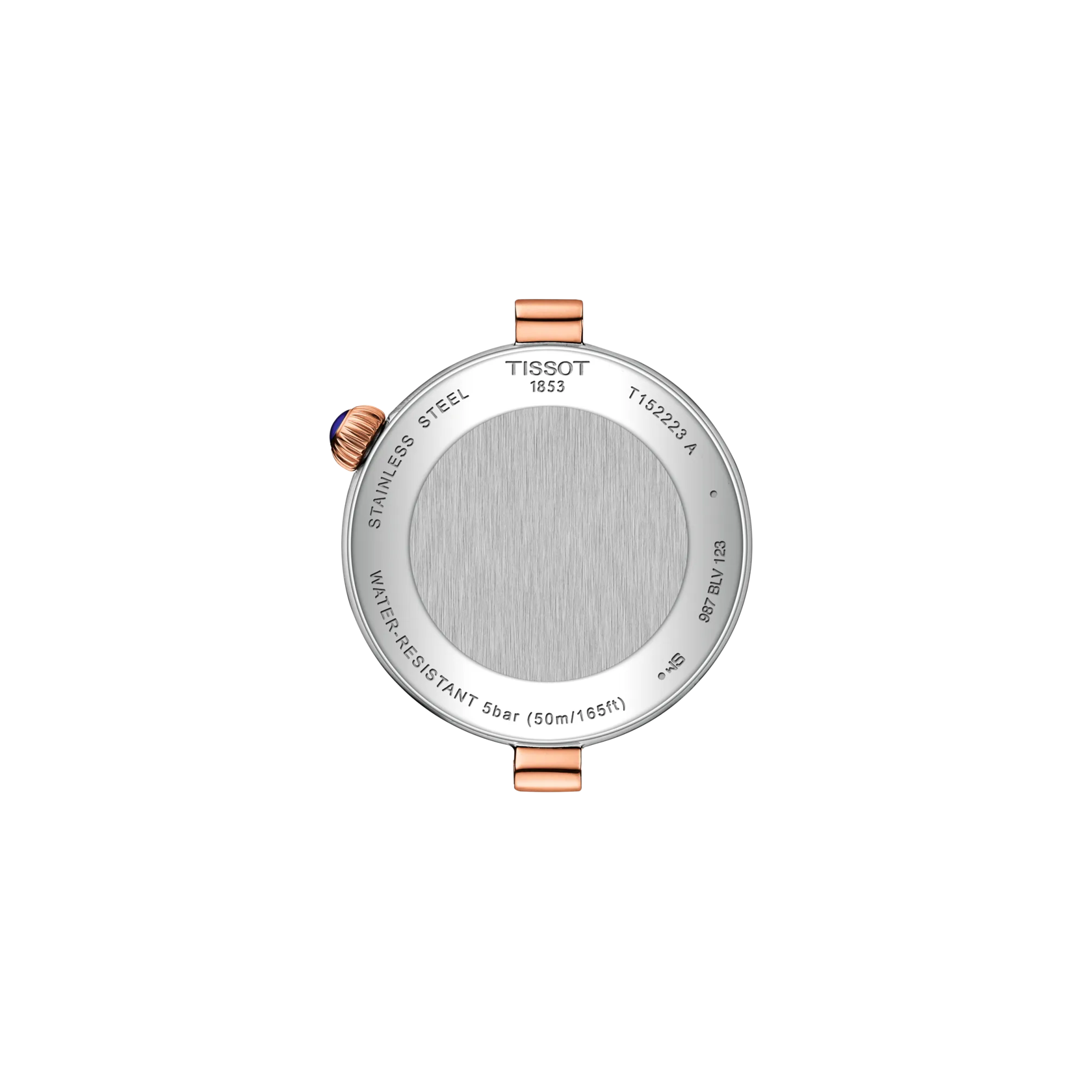 Back view of the watch case Tissot Desir 29.6mm