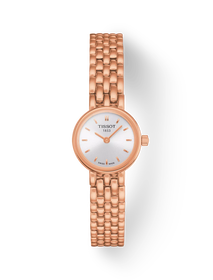 Vue de face de la montre Tissot Lovely avec ombre