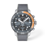 Front view of the watch Tissot Seastar 1000 45.5mm with shadow