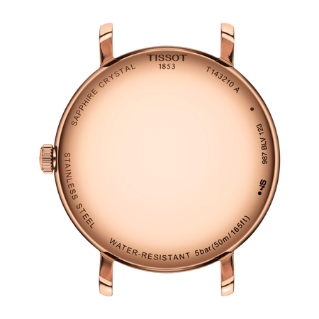 Back view of the watch case Tissot Everytime 34mm