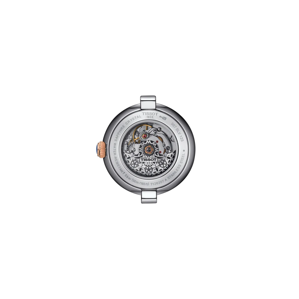 Back view of the watch case Tissot Bellissima 29mm