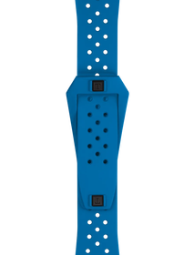 Zoom on Tissot Official Blue Sideral Rubber Strap