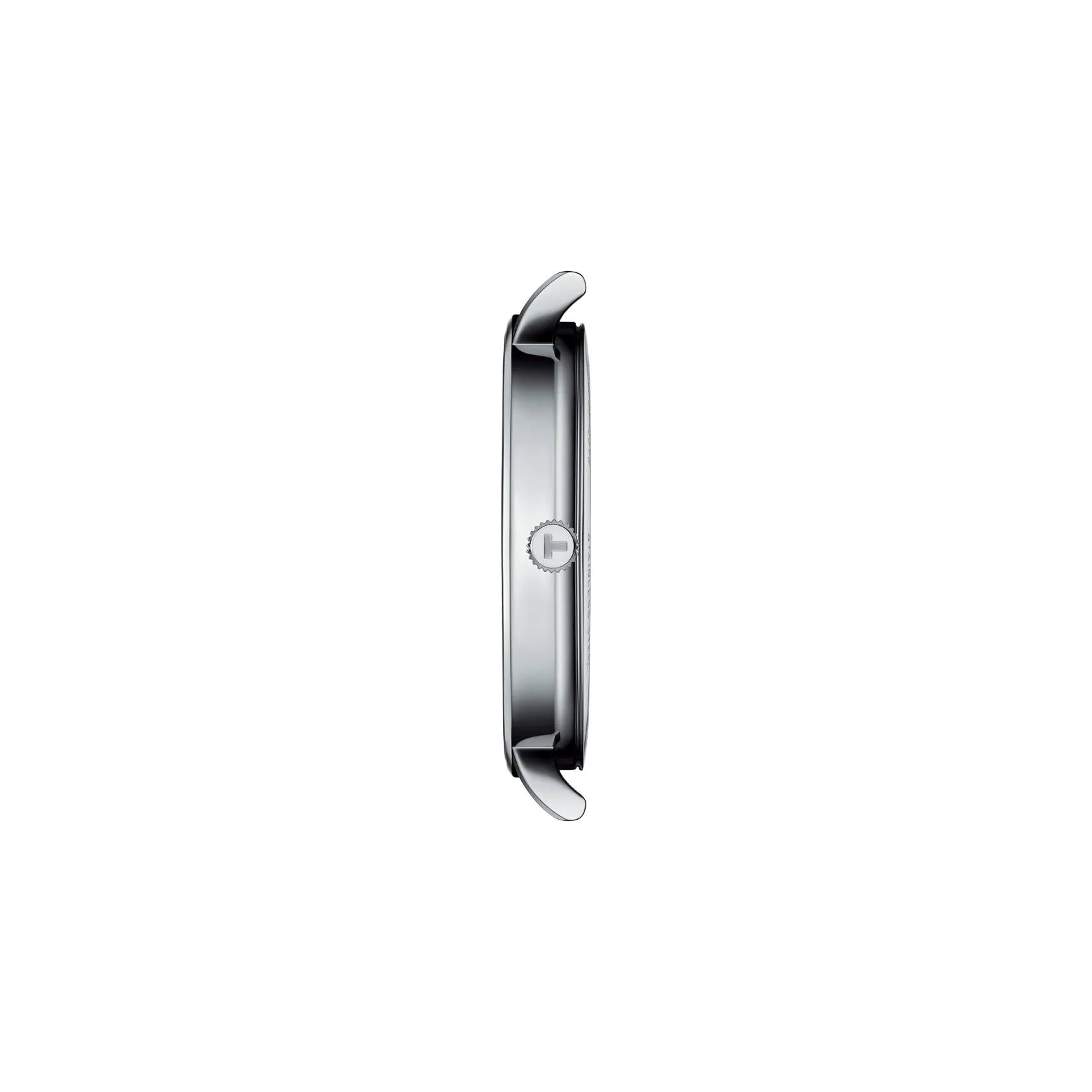 Profile view of the watch case Tissot Everytime 40mm