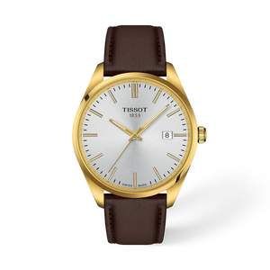 Vista frontal del reloj TISSOT PR 100 40mm con sombra