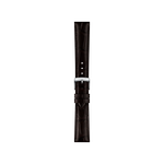Front view of Tissot Official Brown Leather Strap Lugs 18mm