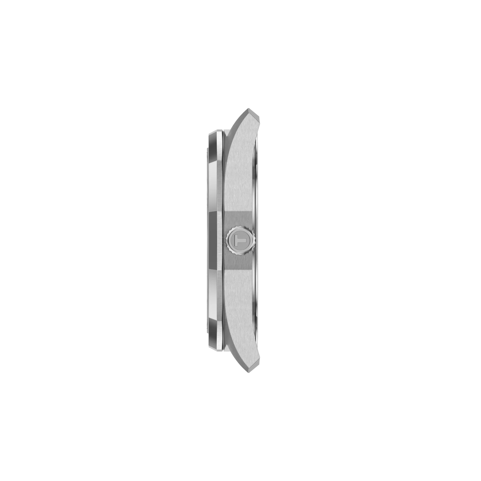 Profile view of the watch case Tissot PRC 100 Solar 39mm