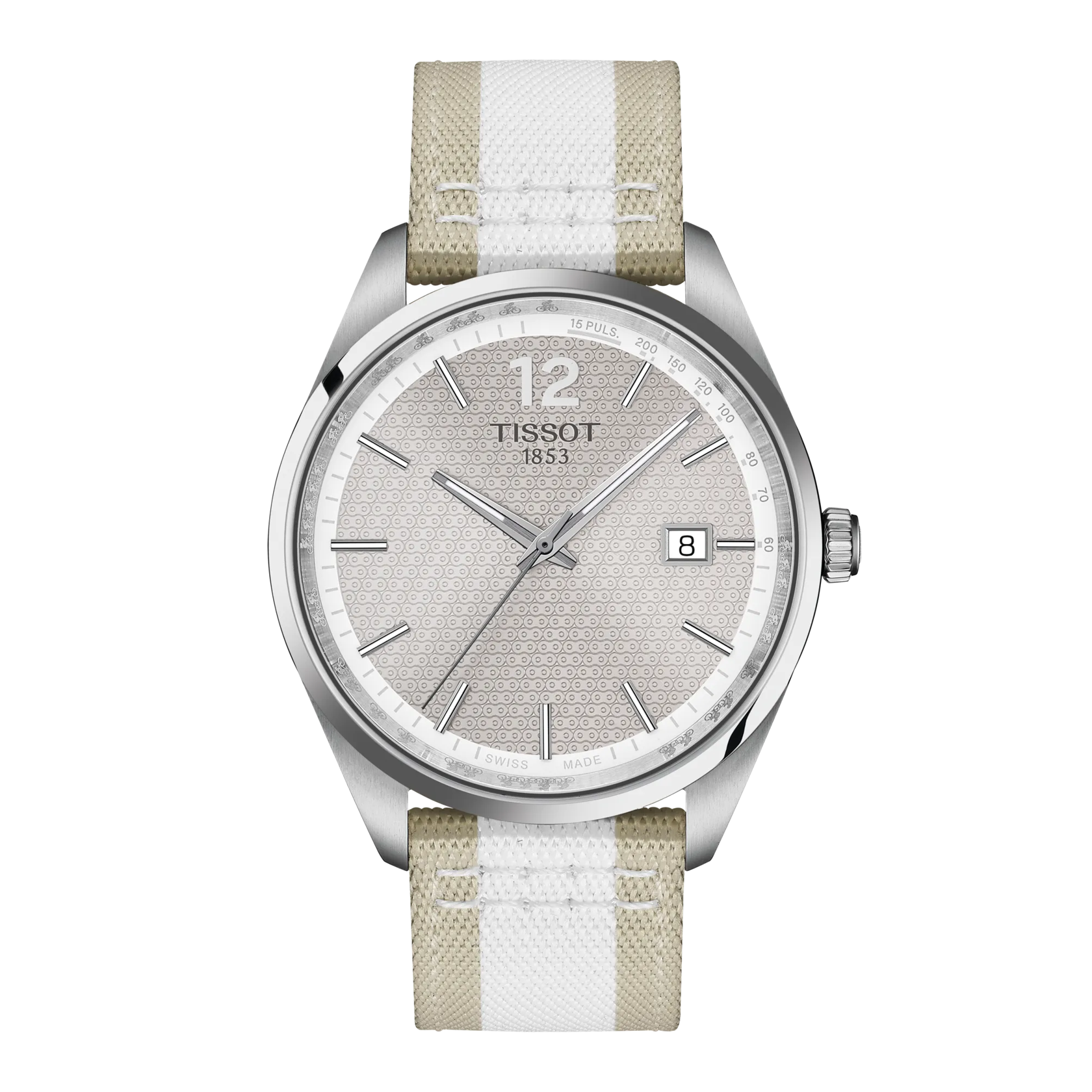 Front view of the watch Tissot PR 100 40mm