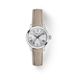 Vue de face de la montre Tissot Classic Dream Lady avec ombre