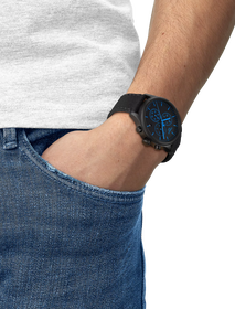 Simulation of the watch Tissot Chrono XL 45mm on a wrist