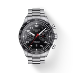 Front view of the watch Tissot PRS 516 Automatic Chronograph with shadow