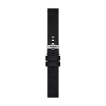 Vista frontal de Correa oficial Tissot sint&eacute;tica negra 20 mm
