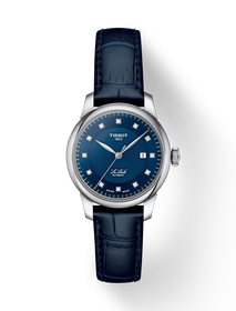 Front view of the watch Tissot Le Locle 29mm with shadow