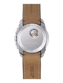 มุมมองด้านหลังของตัวเรือนนาฬิกา Tissot Couturier Automatic Chronograph