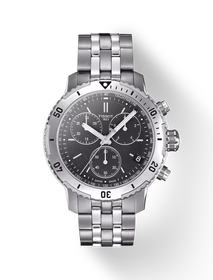 Vue de face de la montre Tissot PRS 200 avec ombre