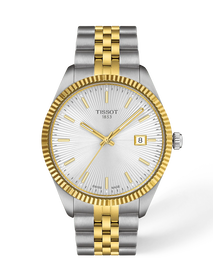 Front view of the watch Tissot Ballade 40mm with shadow