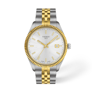 Front view of the watch Tissot Ballade 40mm with shadow