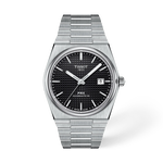 Front view of the watch Tissot PRX 40mm with shadow