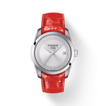 Front view of the watch Tissot Couturier Lady with shadow