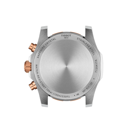 Vista posterior de la caja del reloj Tissot Supersport Chrono 42mm