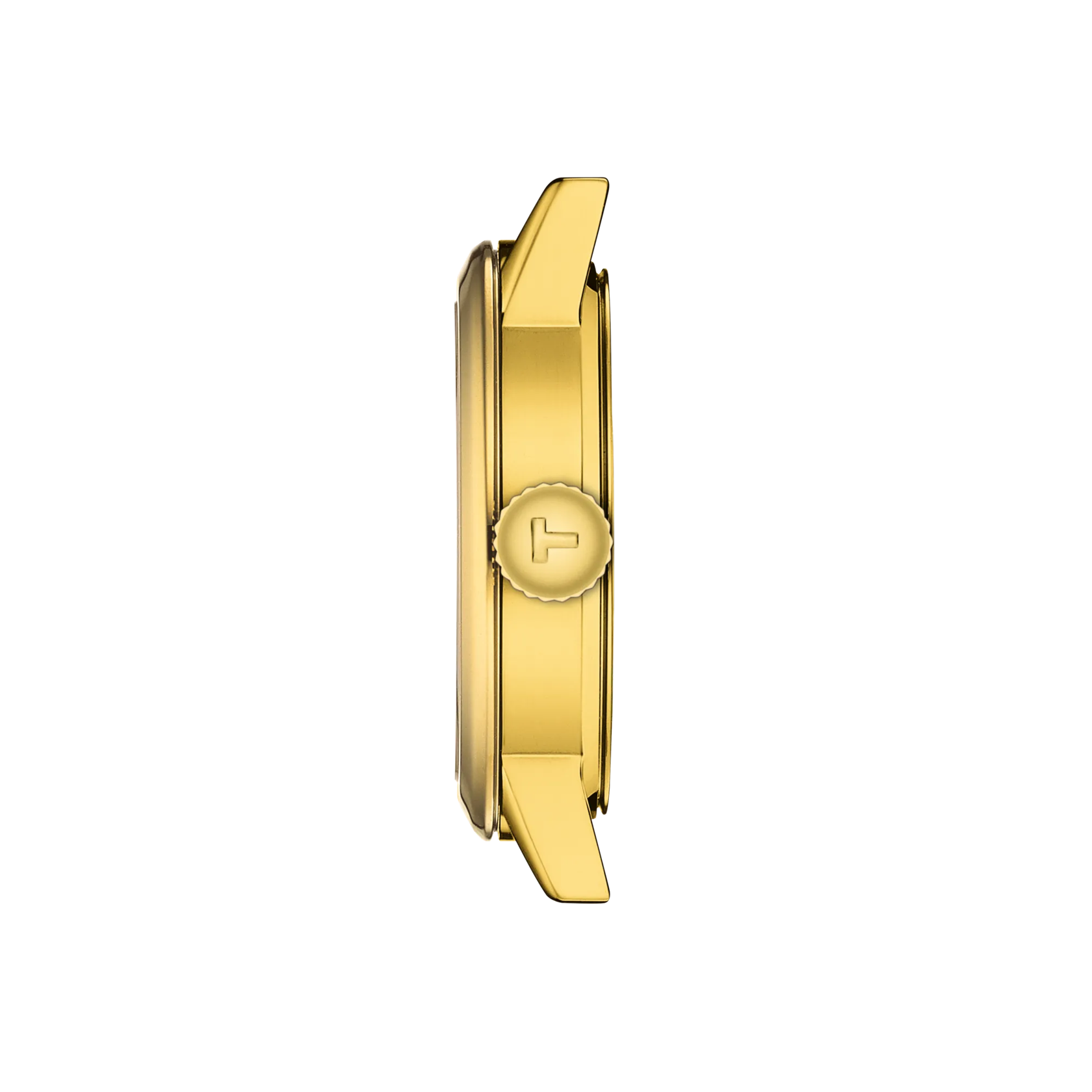 Profile view of the watch case Tissot Classic Dream 28mm