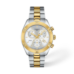 Front view of the watch Tissot PR 100 Sport Chic 38mm with shadow