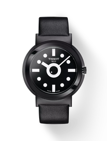 Front view of the watch Tissot Heritage Memphis Gent with shadow