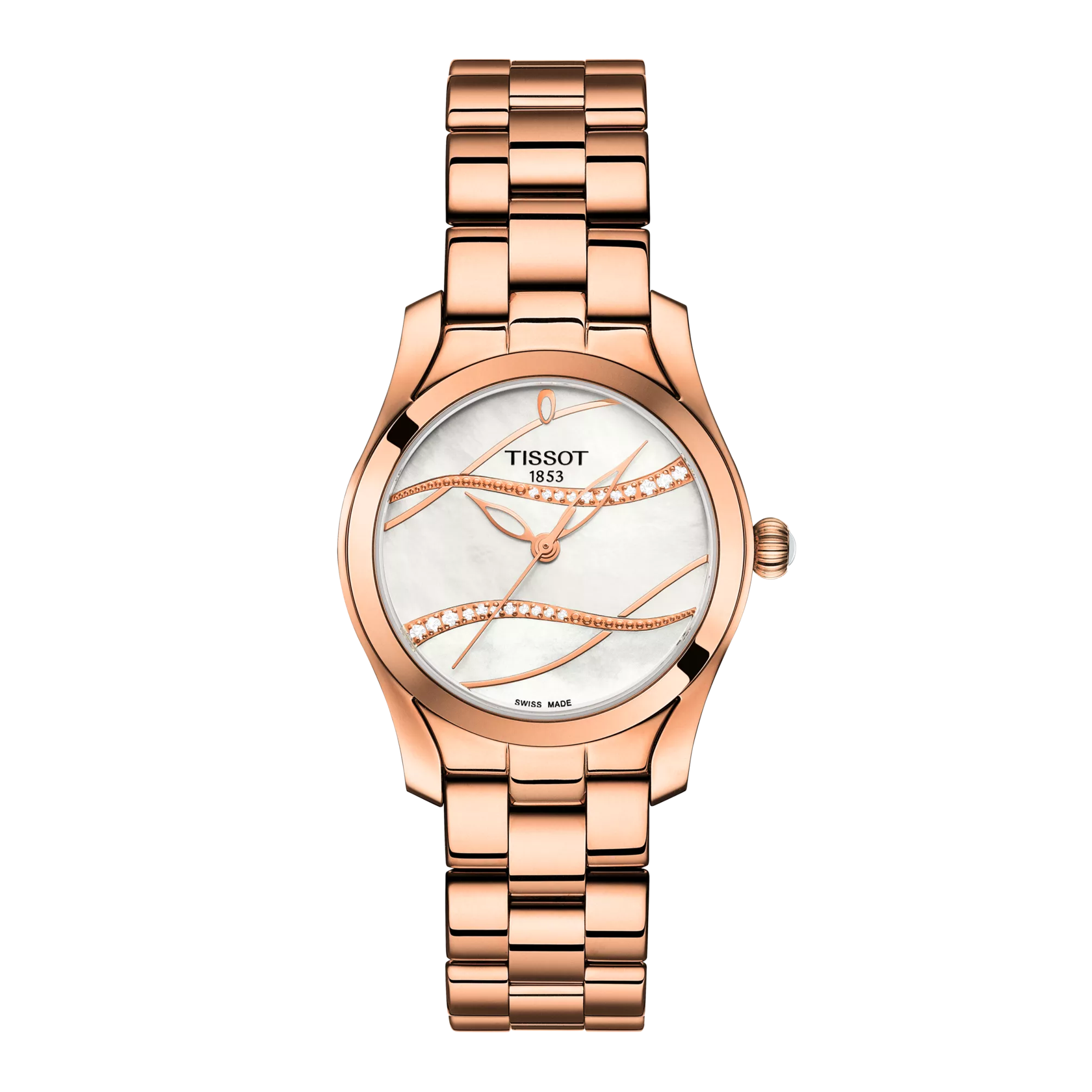 Front view of the watch Tissot T-Wave