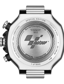 Back view of the watch case Tissot T-Race MotoGP™ Chronograph 2024 Limited Edition