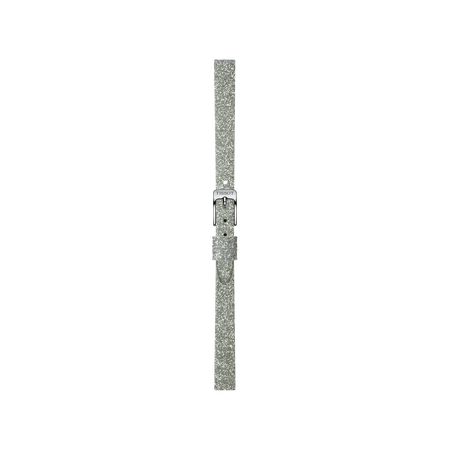 Front view of Tissot Official Grey Synthetic Strap Lugs 9 mm