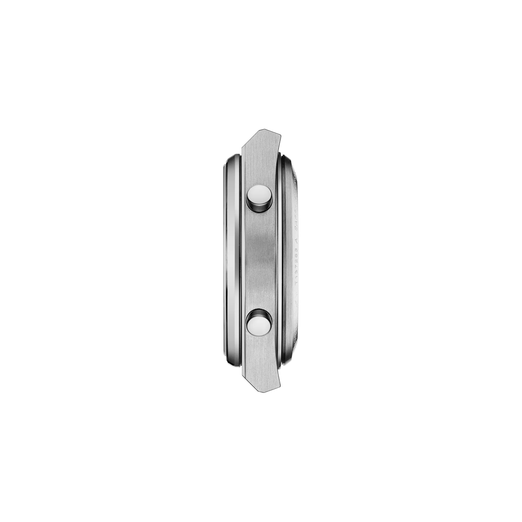 Profile view of the watch case Tissot PRX Digital 35 mm