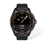 Front view of the watch Tissot T-Touch Connect Solar 47.5mm with shadow
