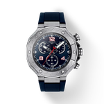 Front view of the watch Tissot T-Race MotoGP&trade; Chronograph 2024 Limited Edition with shadow