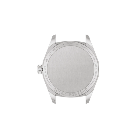 Back view of the watch case Tissot PRC 100 Solar 34mm