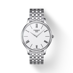 Vue de face de la montre Tissot Tradition 5.5 avec ombre