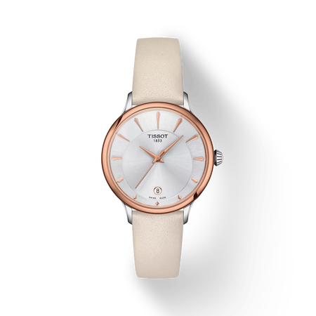 Front view of the watch Tissot Odaci-T with shadow