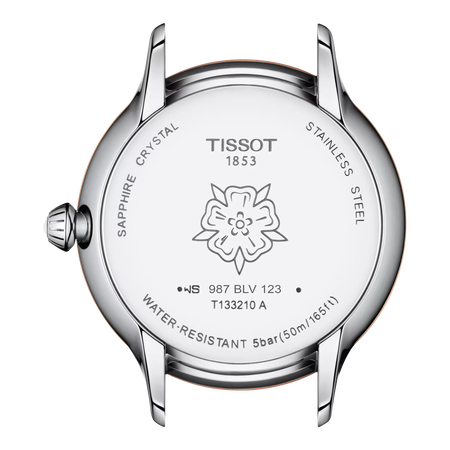Back view of the watch case Tissot Odaci-T